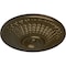 Ekena Millwork Modena Ceiling Medallion (Fits Canopies up to 5 1/4"), Hand-Painted Brass, 23 1/2"OD x 3 1/2"P CM23MOBRS - alternate 4